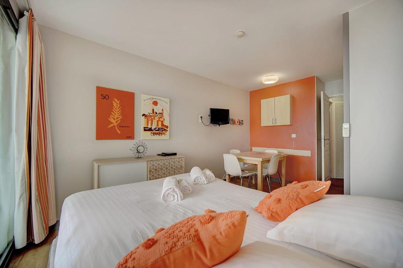 Immogroom - 2 Rooms Sea View - Swimming Pool - Terrace - Parking - Ac Канни Екстер'єр фото