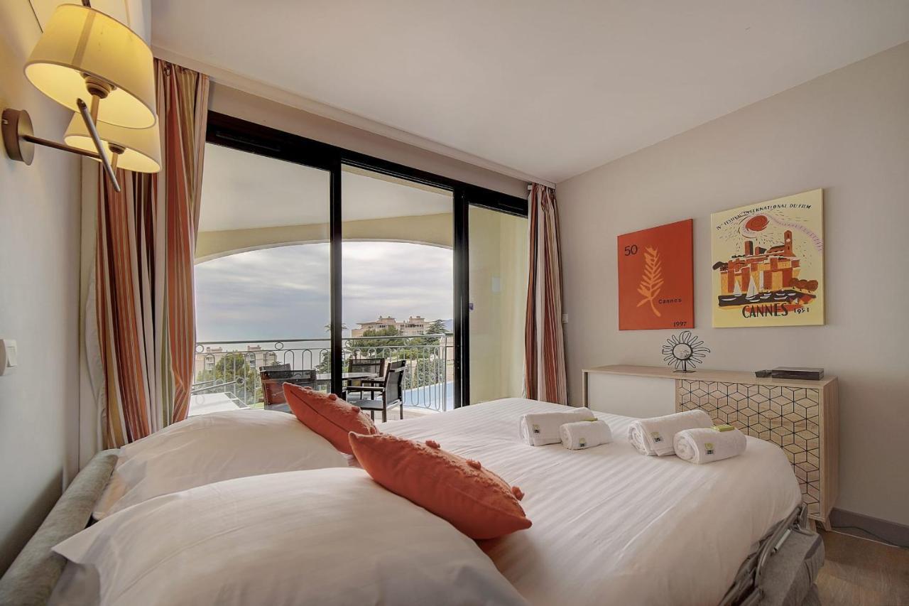 Immogroom - 2 Rooms Sea View - Swimming Pool - Terrace - Parking - Ac Канни Екстер'єр фото